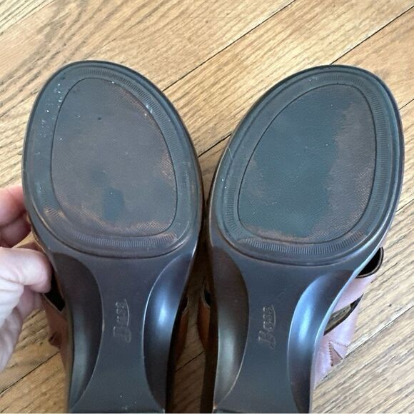 G.H. Bass & Co. MaryAnn Tan Wedge Sandals Size 9.5 - Picture 7 of 8